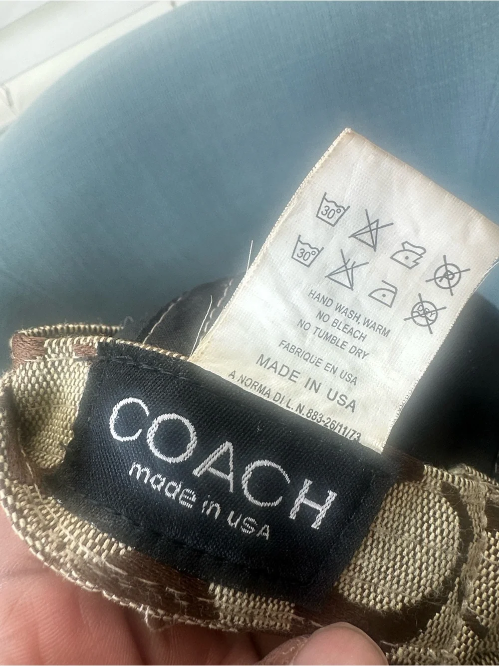 Coach Signature Jacquard Baseball Hat